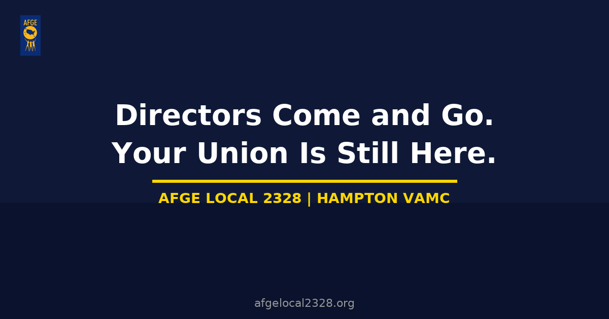 Directors Come and Go. Your Union Is Still Here.