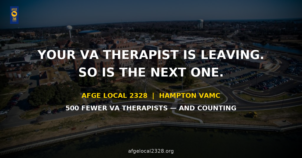 Your VA Therapist Is Leaving. So Is the Next One. Here’s Why.